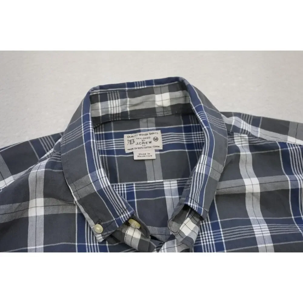 J Crew‎ Dress Shirt Classic Fit Casual Plaid Button Up Long Sleeve Mens Medium